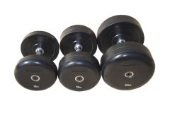 Гантель фиксированная обрезиненная Johns 15 кг 75074-15 чёрный