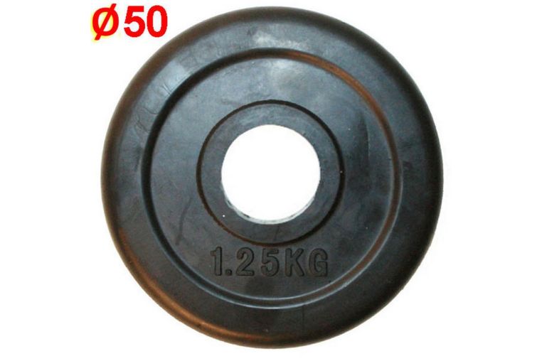 Блин обрезиненный d51 мм, 1,25 кг HKPL112 