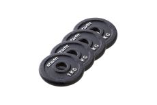 Диск чугунный 1 кг Star Fit d26 мм BB-204 черный, 4 шт