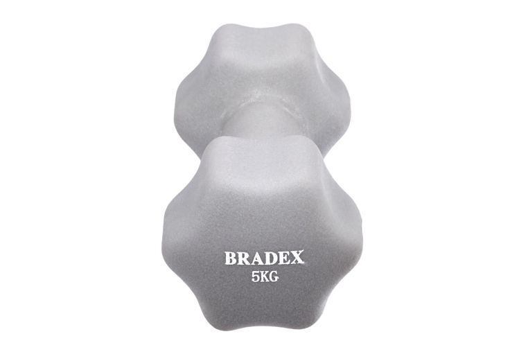 Набор гантелей неопреновых по 5 кг, серые, 2 шт. Bradex SF 0868 фото 3