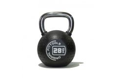Гиря 28 кг Original Fit.Tools FT-KB-CPU-28 с хромированной ручкой, полиуретановая
