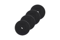 Диск пластиковый 2,5 кг, 4 шт BaseFit BB-203 d26 мм, черный