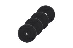 Диск пластиковый 2,5 кг, 4 шт BaseFit BB-203 d26 мм, черный