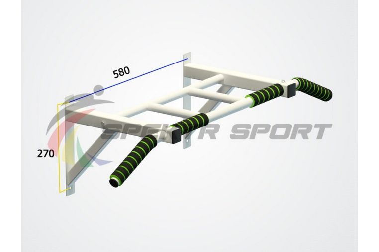 Турник настенный разборный Spektr Sport Орион, белый фото 1