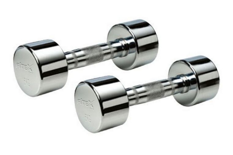 Комплект хромированных гантелей 1-10кг (10пар) V-Sport FTX-410 