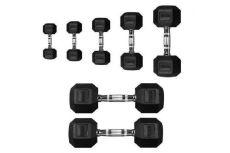 Гантель 7,5кг Perform Better Rubber Encased Hex Dumbbells PB\4137-7.5\BK-07-00