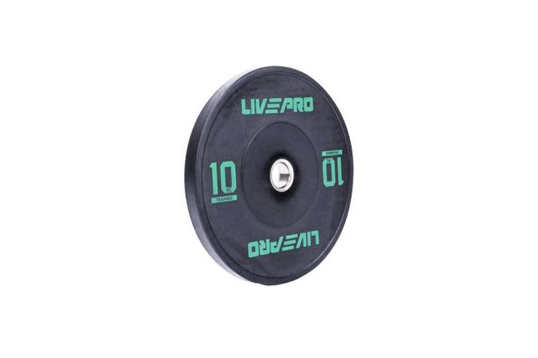 Бампированный диск 10кг Live Pro Black Rubber Bumper Plate NL\LP8038-10\00-00-00 