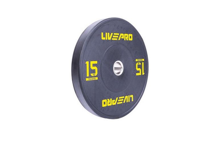 Бампированный диск 15кг Live Pro Black Rubber Bumper Plate NL\LP8038-15\00-00-00 