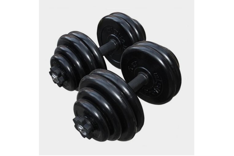 Гантели ProfiGym обрезиненные, 30 кг в наборе, пара (26мм) ГРР-30 