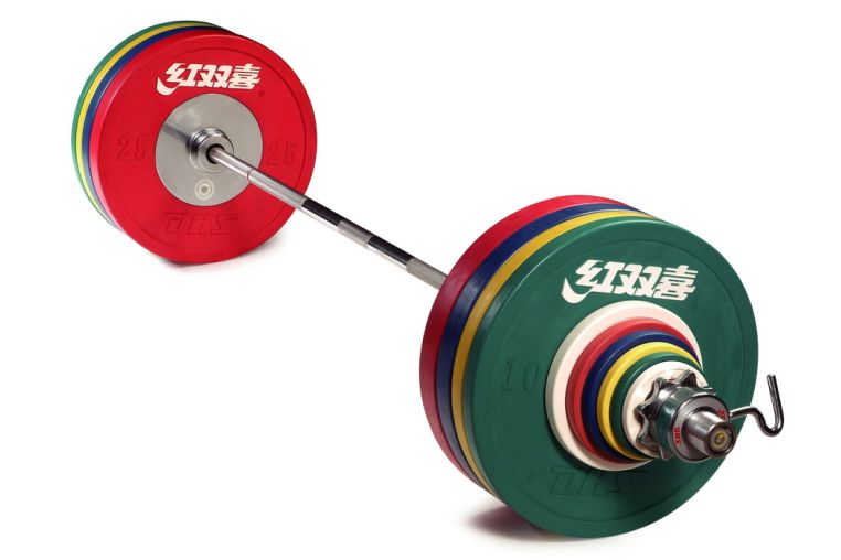 Штанга женская DHS Olympic L220 см D50мм для соревнований 185 кг (IWF) 