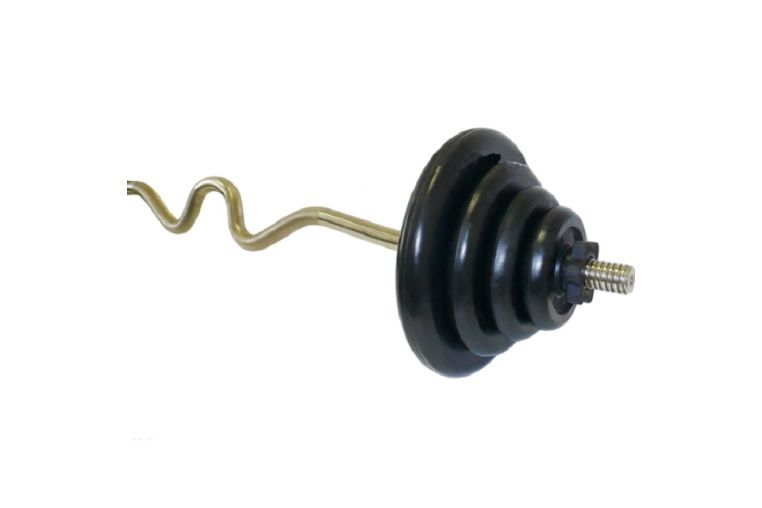 Штанга гнутая (изогнутая) MB Barbell EZ-образная 47,5 кг (МВ) чёрная 