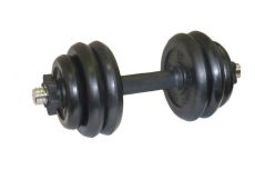 Гантель разборная MB Barbell Диски обрезиненные черные 15 кг