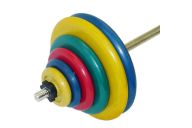 Штанга тренировочная MB Barbell 117,5 кг (МВ) цветная