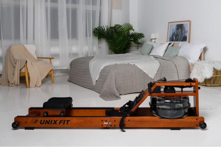 Гребной тренажер UnixFit Wood Rower Dark RM9000PDW фото 10