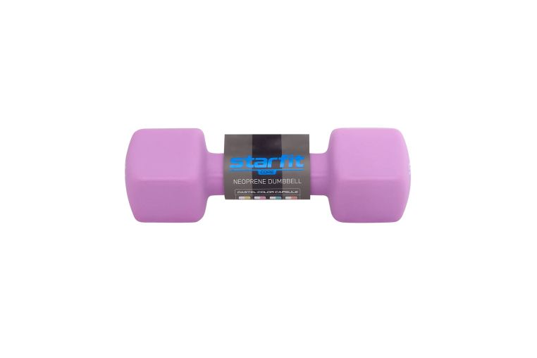 Гантель неопреновая Star Fit DB-201 4 кг, фиолетовый пастель фото 4