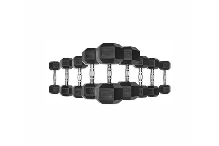 Гексагональные обрезиненные гантели. Ряд от 12,5 до 25 кг UltraGym 