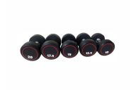 Круглые обрезиненные гантели. Ряд от 2,5 до 25 кг UltraGym