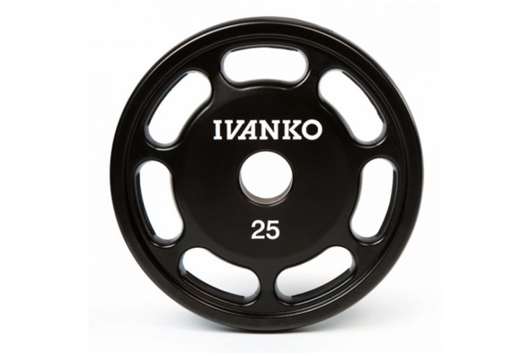 Олимпийский уретановый E-Z диск15кг Ivanko OUEZ IV\OUEZ-15KG\BK-00-00 фото 1