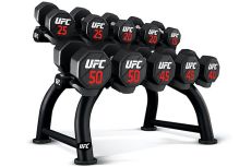 Premium сет из уретановых гантелей 32 - 40 kg UFC (32, 34, 36, 38, 40) 5 пар, 360 kg UFC-DBPU-8303