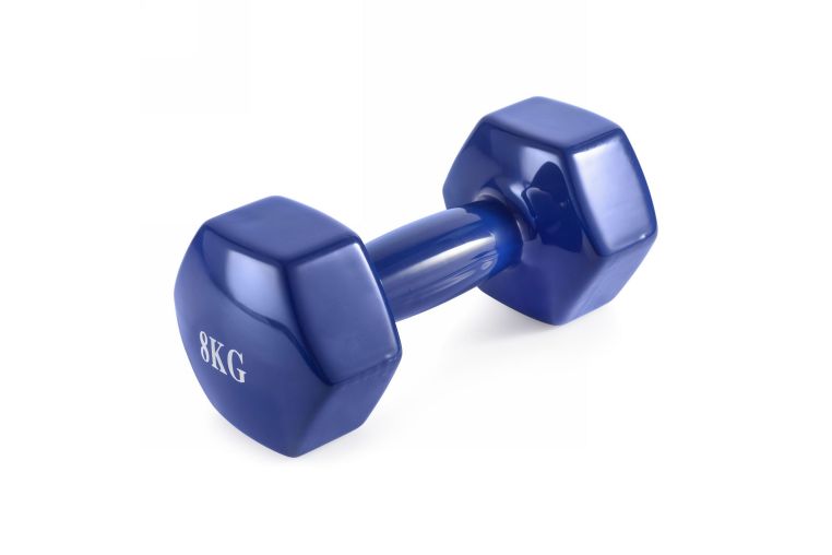 Гантель неразборная 8 кг винил VictoryFit VF-DV080 