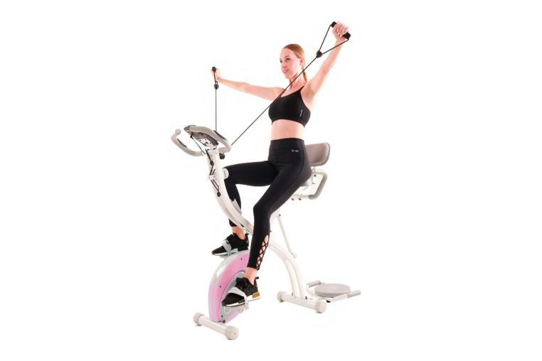 Велотренажер X-Bike DFC DavCreator Max PRO DV995019C02 бело-розовый 