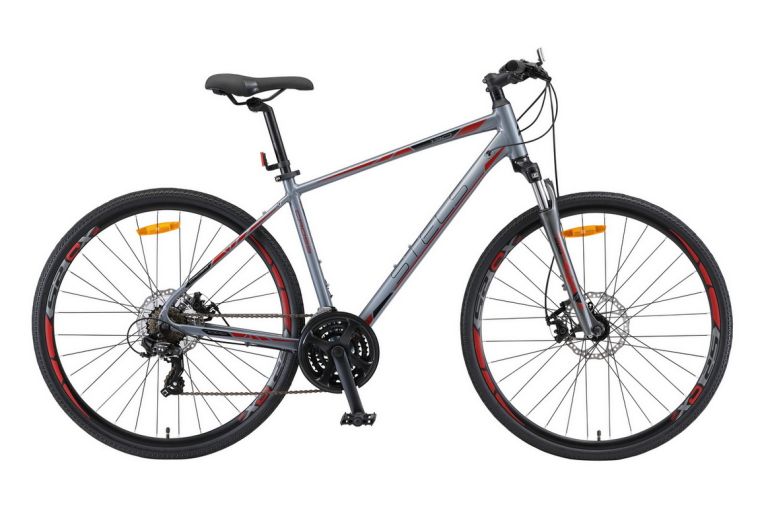 Велосипед Stels Cross-130 MD Gent 28" V010 Серый 2019 (LU091706) 