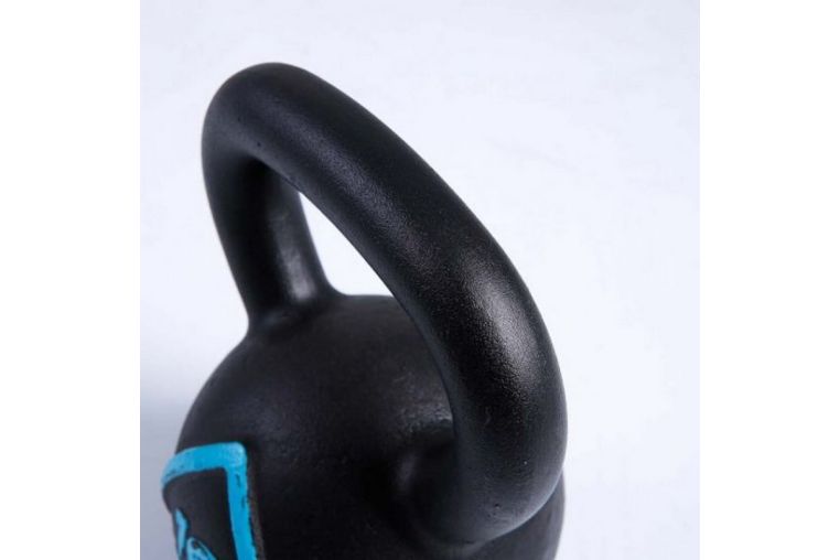 Чугунная гиря 32 кг Live Pro Solid Cast Iron Kettlebell LP8041-32 черный\синий фото 1