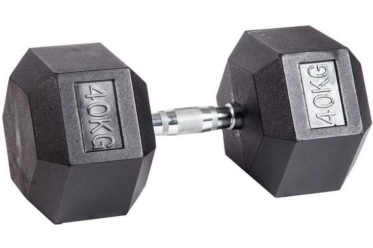 Гантель гексагональная обрезиненная Profi-Fit 40 кг 