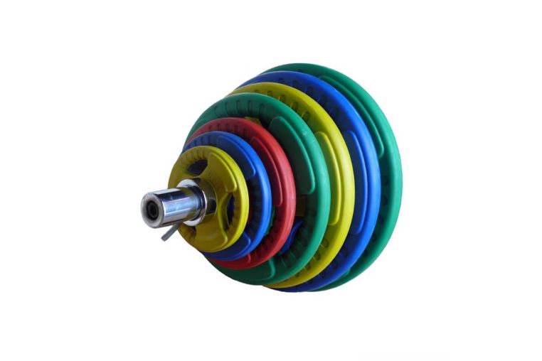 Диск обрезиненный Profi-Fit цветной 3 Handle D51, 15кг фото 1