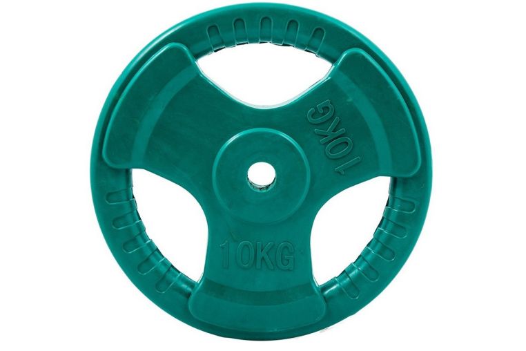 Диск обрезиненный Profi-Fit цветной 3 Handle D26 10кг 