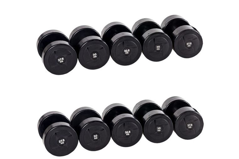 Гантельный ряд Profi-Fit power 27,5 кг - 37,5 кг (5 пар), шаг 2,5 кг 