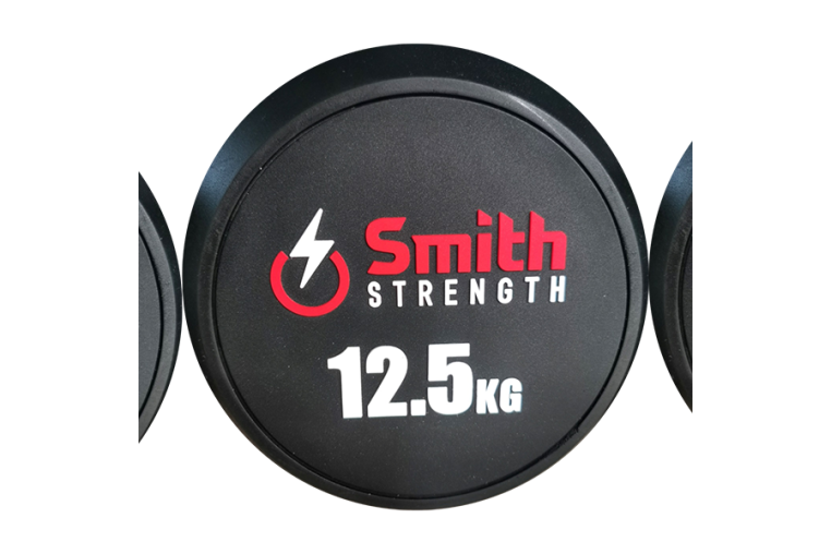 Набор обрезиненных гантелей Smith DB145-3 (пара) от 27,5 до 37,5кг, с шагом 2,5кг фото 3