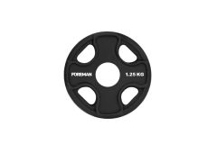 Диск олимпийский обрезиненный Foreman PRR, 1,25 кг PRR-1.25KG Черный