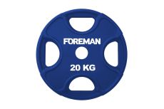 Диск олимпийский обрезиненный Foreman PRR, 20 кг PRR-20KG Синий