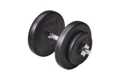 Гантель разборная пластиковая 14,5 кг BaseFit в коробке DB-720