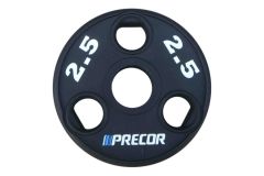 Олимпийский диск в уретане Precor FM\UPP-2.5KG\BK-LZ-00 2,5 кг, черный с лазерной гравировкой