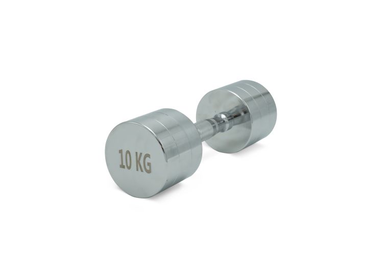 Гантель круглая хромированная 10кг UnixFit PRO DBRND10PCE фото 1