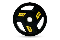 Диск обрезиненный c хватом 15кг, 51 мм UnixFit PRO DG15RUBPYL