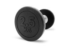 Гантель круглая обрезиненная 2,5кг UnixFit PRO DBRND2_5PBK