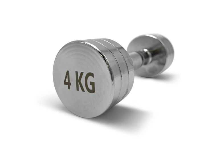 Гантель круглая хромированная 4кг UnixFit PRO DBRND4PCE 