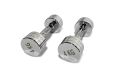 Гантель круглая хромированная 4кг UnixFit PRO DBRND4PCE фото 3