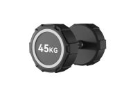 Гантель фиксированная полиуретановая 45кг Johns 74032-45 чёрный