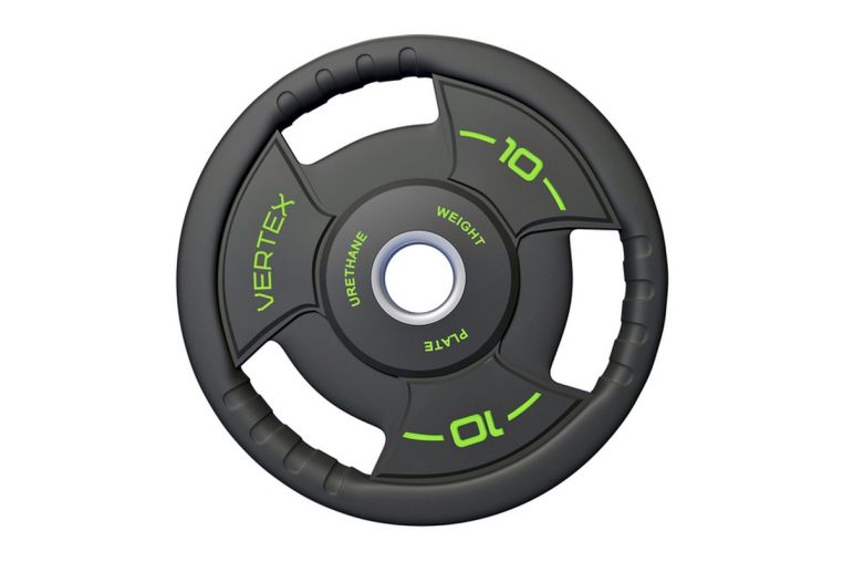 Диск полиуретановый d51мм, 10кг Vertex 91035A-10ВC чёрно-зеленый 