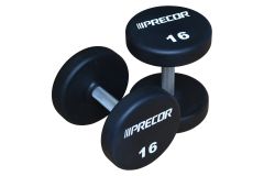 Фиксированные гантели в уретане PRECOR New 6 кг, черный