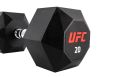 Комплект обрезиненных октагональных гантелей 10 пар от 2,5 до 25кг UFC Octagon Dumbbell UHA-75538-84 фото 2