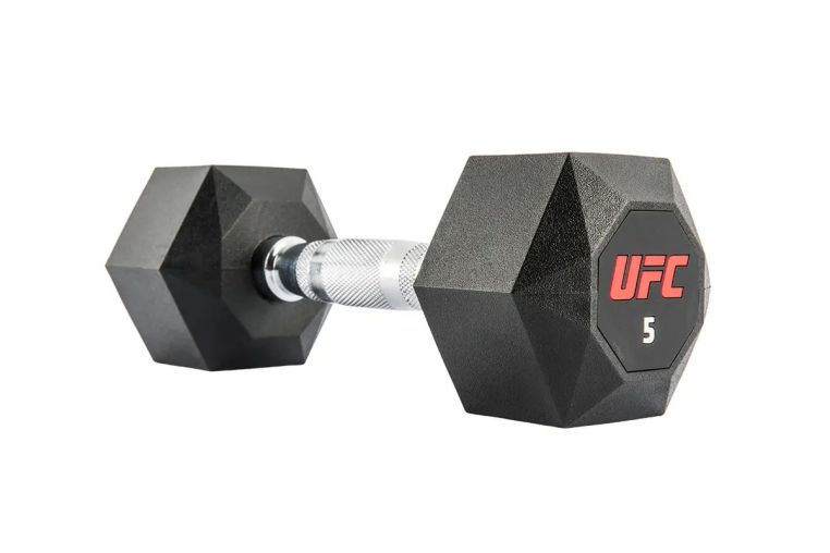 Комплект обрезиненных октагональных гантелей 10 пар от 2,5 до 25кг UFC Octagon Dumbbell UHA-75538-84 фото 5