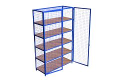 Стеллаж для хранения инвентаря закрытый 220х50х250см (разборный) Spektr Sport