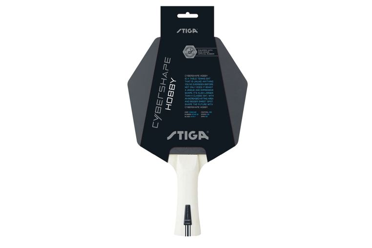 Ракетка для настольного тенниса Stiga Cybershape,1216-0106-35, накл.1,6 мм ITTF, конич. ручка 