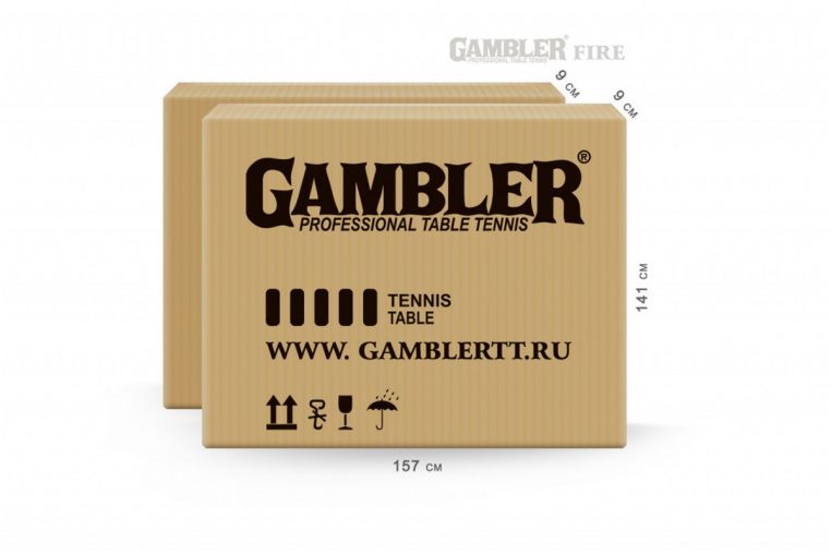 Стол теннисный Gambler Fire GTS-6 фото 3