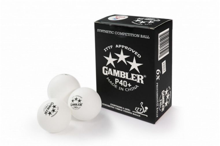 Мячи для настольного тенниса Gambler P40+ BALL - 6 PACK GP40B6 